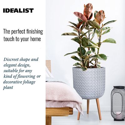 IDEALIST Lite Faceted Effect Planter on Legs