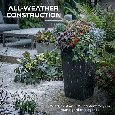 IDEALIST Lite Tall Tapered Contemporary Light Concrete Planter