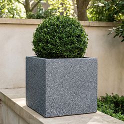 IDEALIST Lite Textured Concrete Effect Square Outdoor Planter