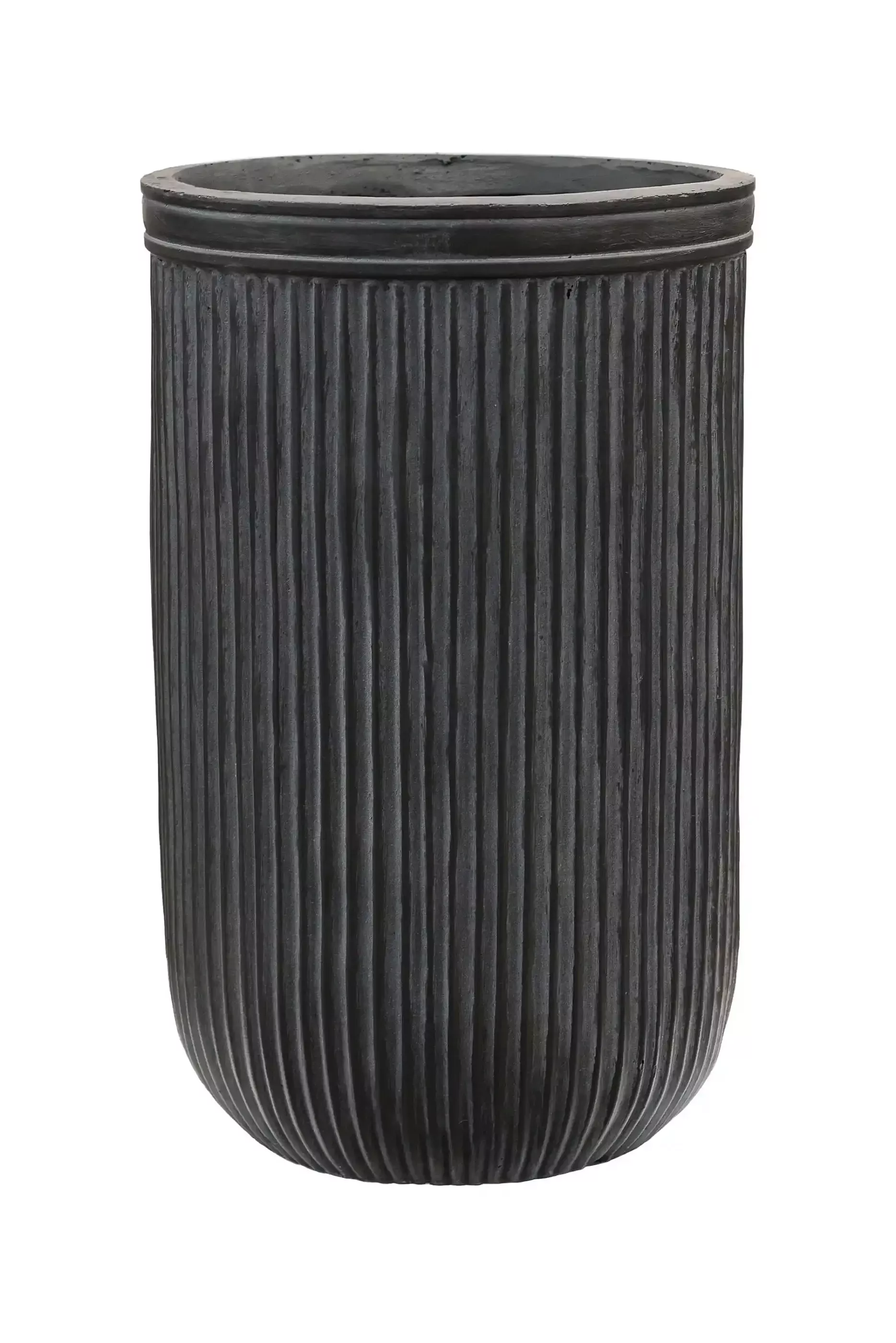 Vertical Rib Tall Planter | Indoor and Outdoor Plant Pot