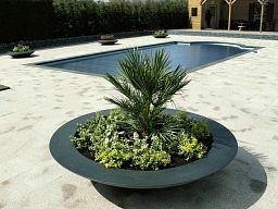 DISC Bowl Outdoor Fiberglass Planter