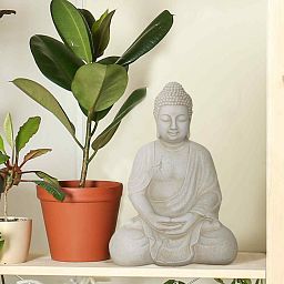 IDEALIST Lite Meditating Buddha Sculpture Garden Statue