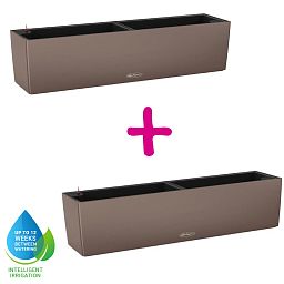 LECHUZA BALCONERA Color Trough Poly Resin Self-watering Planter Set