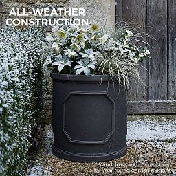 IDEALIST Chelsea Light Concrete Cylinder Garden Planter