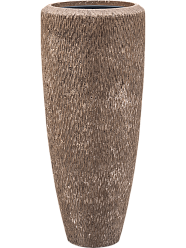 Polystone Tall Planter + Liner | Round Vase Indoor Plant Pot