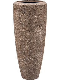 Polystone Tall Planter + Liner | Round Vase Indoor Plant Pot