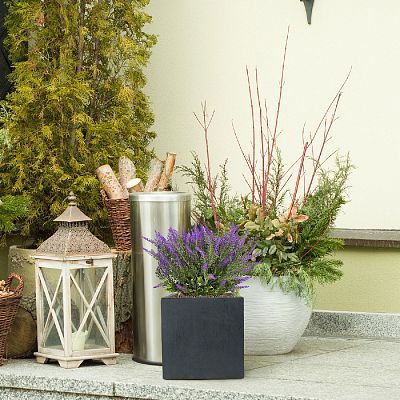 IDEALIST Lite Square Box Contemporary Light Concrete Planter