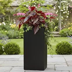 IDEALIST Lite Tall Square Contemporary Light Concrete Planter