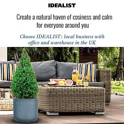 IDEALIST Lite Honeycomb Style Cylinder Round Outdoor Planter
