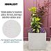 IDEALIST Lite Square Box Contemporary Marble Light Concrete Planter