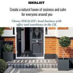 IDEALIST Lite Textured Concrete Effect Square Outdoor Planter