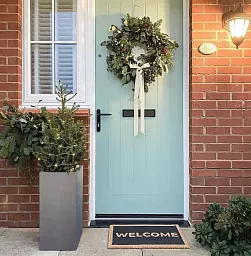 IDEALIST Lite Tall Square Contemporary Light Concrete Planter Set