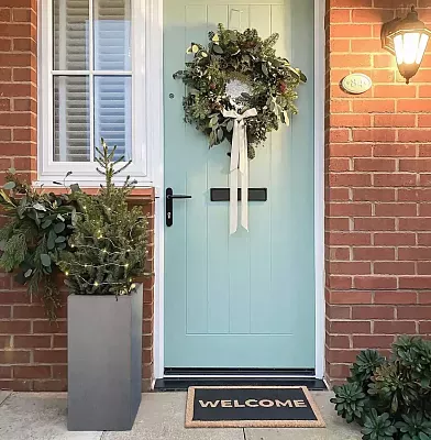 IDEALIST Lite Tall Square Contemporary Light Concrete Planter Set