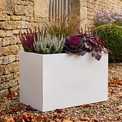 IDEALIST Lite Contemporary Light Concrete Trough Planter