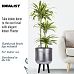 IDEALIST Lite Concrete Effect Round Planter on Legs, Round Pot Plant Stand Indoor