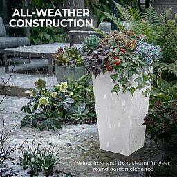IDEALIST Lite Tall Tapered Contemporary Light Concrete Planter