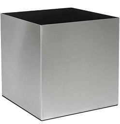 Parel Square Stainless Steel Brushed on Felt (2Mm) Indoor Planter