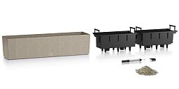 LECHUZA BALCONERA Stone Trough Poly Resin Self-watering Planter Set