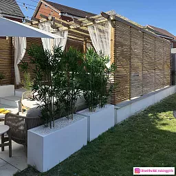 IDEALIST Lite Contemporary Light Concrete High Trough Planter