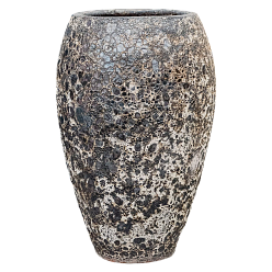Lava Ceramic Tall Planter | Large Indoor and Outdoor Plant Pot Vase