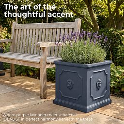 IDEALIST Lite Faux Lead Light Concrete Garden Planter