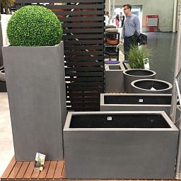 Tall Fiberstone Square Planter by Idealist Premium BOUVY