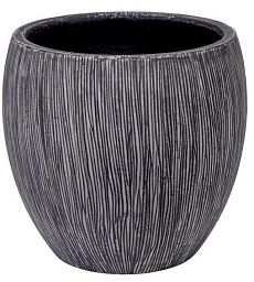 Composits Twist Pot Round Planter IN\OUT