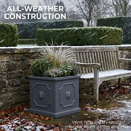 IDEALIST Lite Faux Lead Light Concrete Garden Planter