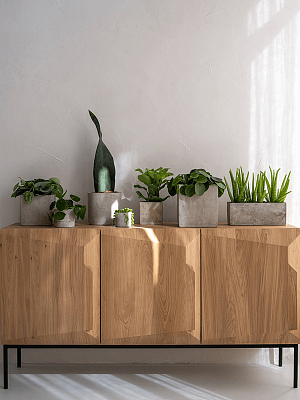 Lukas + Grace Concrete 4 Planters Set by Idealist Premium