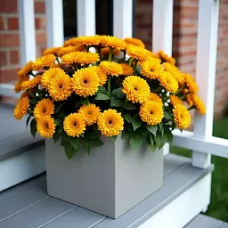 IDEALIST Lite Square Box Contemporary Light Concrete Planter