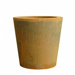 Cado Round Corten Steel Outdoor Planter