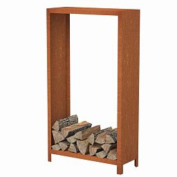 Corten Steel Tall Wood Storage