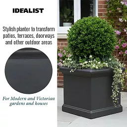 IDEALIST Lite Victorian Box Square Light Stone Outdoor Planter
