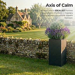 IDEALIST Lite Tall Square Contemporary Light Concrete Planter