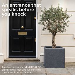 IDEALIST Lite Textured Concrete Effect Square Outdoor Planter