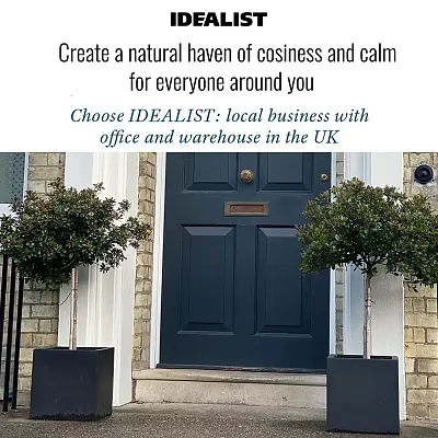 IDEALIST Lite Square Box Contemporary Light Concrete Planter