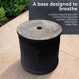 IDEALIST Chelsea Light Concrete Cylinder Garden Planter