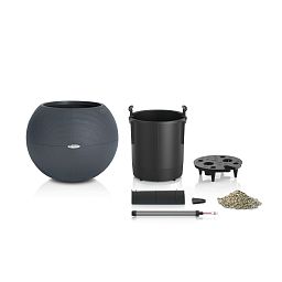 LECHUZA PURO Color Round Poly Resin Self-watering Planter