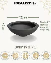 DISC Bowl Outdoor Fiberglass Planter