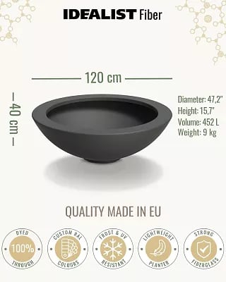 DISC Bowl Outdoor Fiberglass Planter