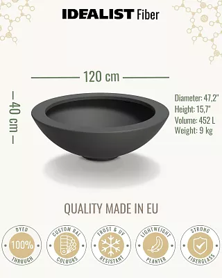 DISC Bowl Outdoor Fiberglass Planter