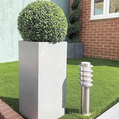 IDEALIST Lite Tall Square Contemporary Light Concrete Planter
