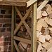 Outdoor Wooden Apex Wall Log Store by Forest Garden