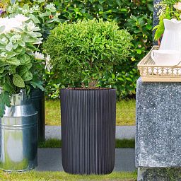 IDEALIST Lite Ribbed Cylinder Outdoor Planter