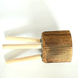 HORTICO RIBBED Wooden House Planter with Legs, Tall Indoor Plant Pot Stand with Waterproof Liner