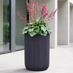 IDEALIST Lite Ribbed Cylinder Outdoor Planter