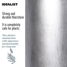 IDEALIST Lite Round Planter on Legs, Round Pot Plant Stand Indoor