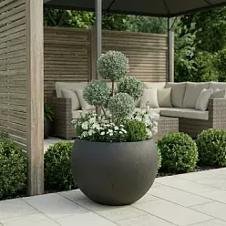 Raindrop Fibreclay Globe Planter | Indoor and Outdoor Plant Pot