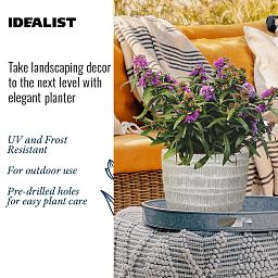 IDEALIST Lite Straw Plaited Style Egg Planter