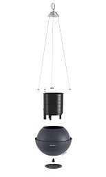 LECHUZA BOLA Color Round Poly Resin Self-watering Planter